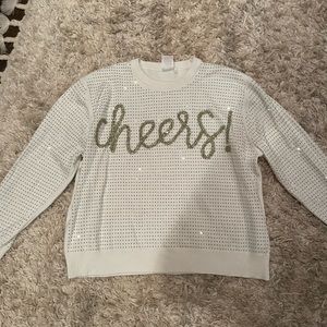 QUEEN OF SPARKLES cheers sweater